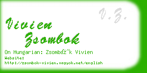 vivien zsombok business card